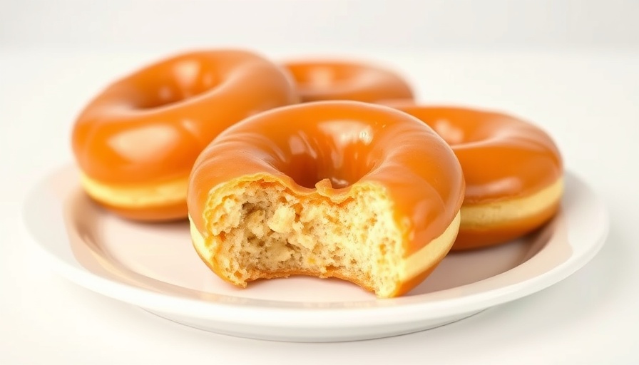 Delicious glazed donuts on a plate, best donuts San Antonio.