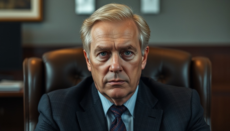 Older man with serious expression discussing national security concerns with Iran.