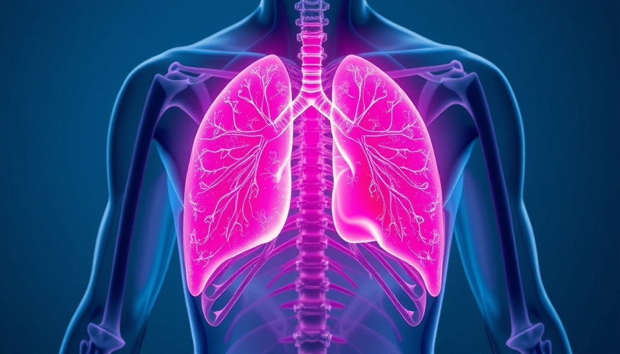 Illustration of transparent human torso highlighting lungs.