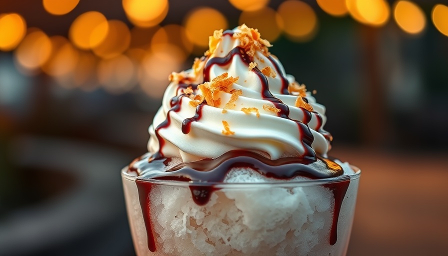 San Antonio summer dessert with chocolate and coconut.