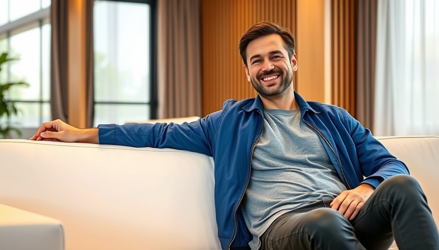 Smiling man in studio setting for local entertainment San Antonio.