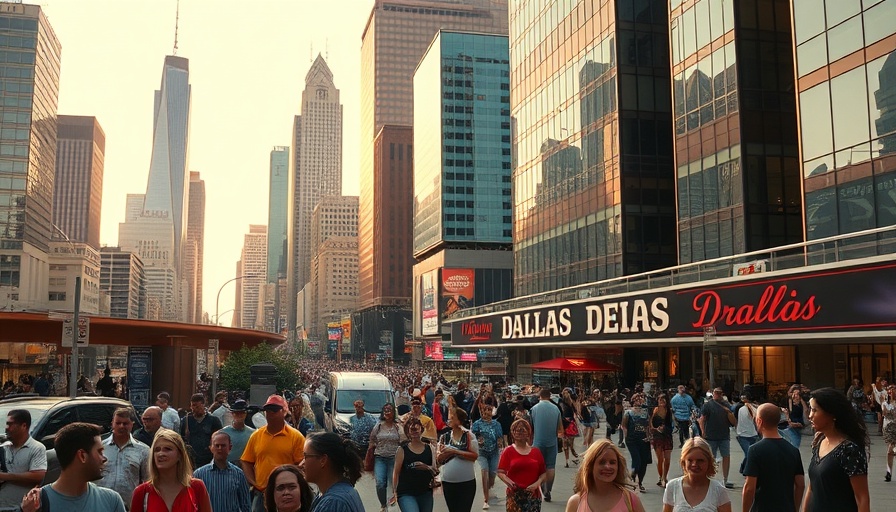 Vibrant cityscape capturing Dallas local news essence.