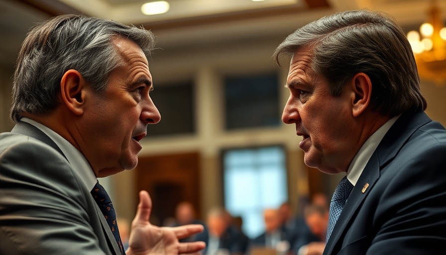 Debate on U.S. energy policy, intense discussion scene.