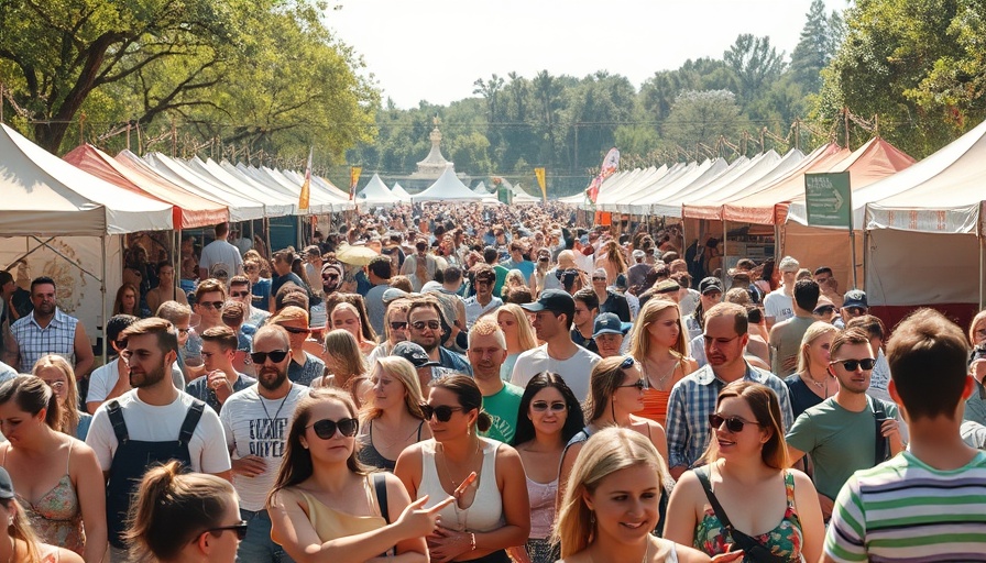 Frisco summer events festival with diverse crowd enjoying activities.