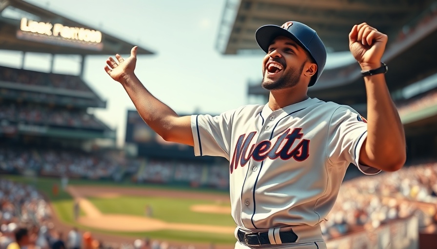 Impact of humor in sports: playful baseball player celebrating on field.