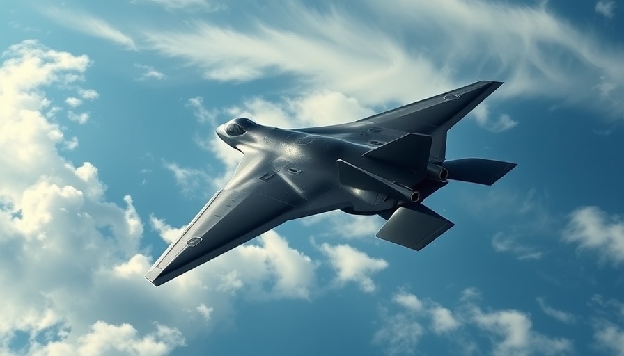 Stealth bomber in the sky for US military news update.