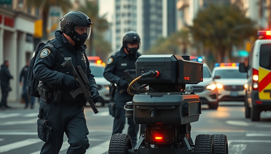 Police respond with robot to Michigan church shooting scene.