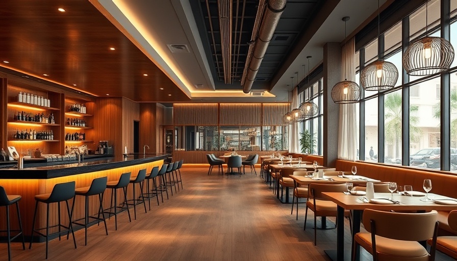 Elegant San Antonio dining restaurant with modern bar.