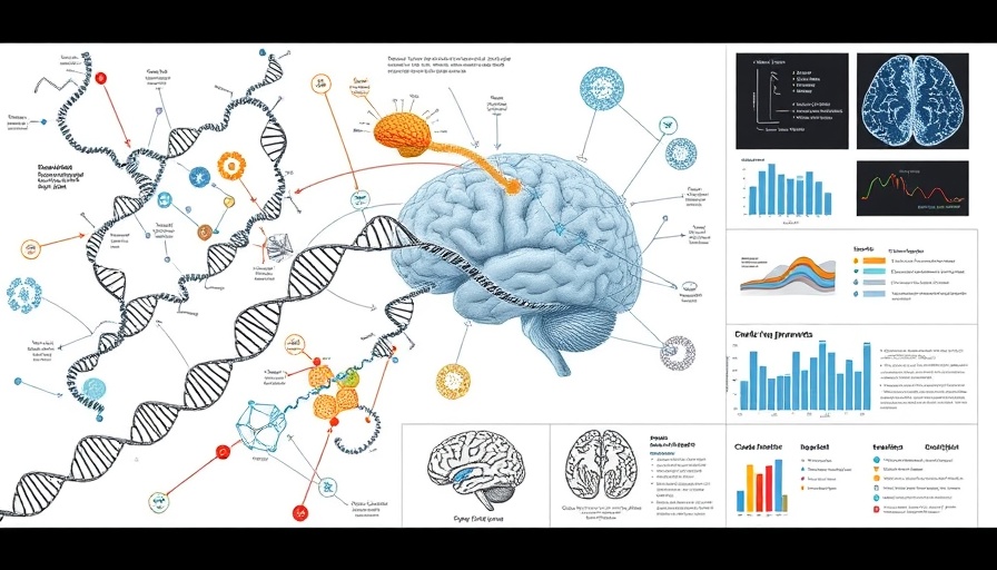 Complex diagram on genetic causes for childhood brain developmental disorders.