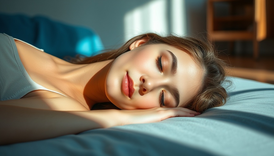 Serene young woman embracing calm health and wellness.
