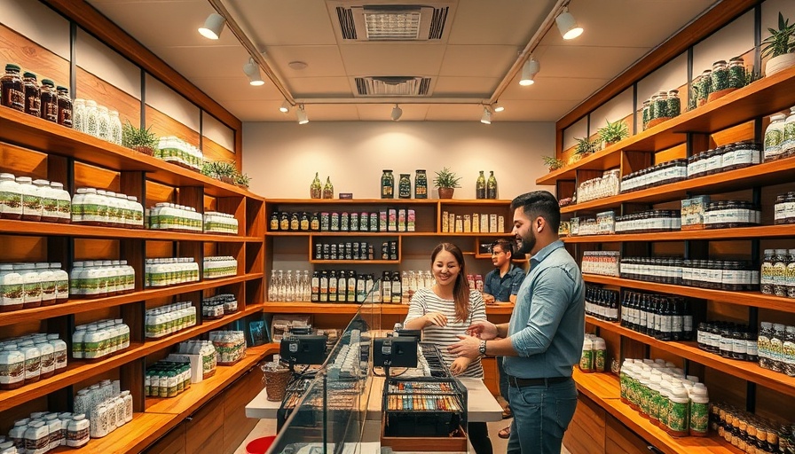 THC dispensary in Texas with modern design and vibrant decor.