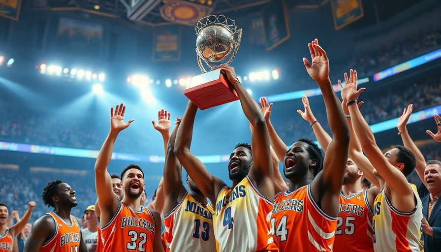 Thunder Win It All celebration with players and trophy.