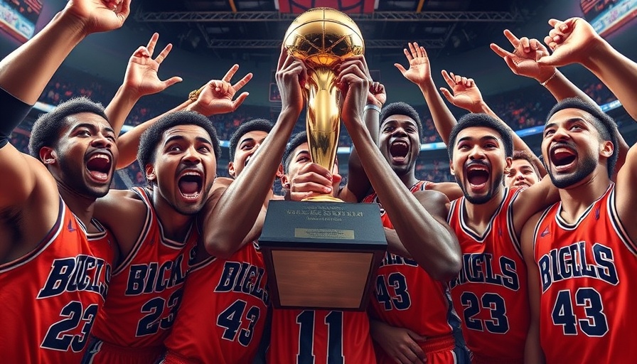 Oklahoma City Thunder Championships celebration with trophy and team.