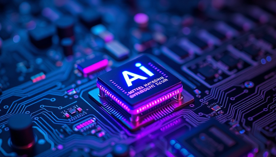 AI chip on motherboard, representing AI health disinformation.