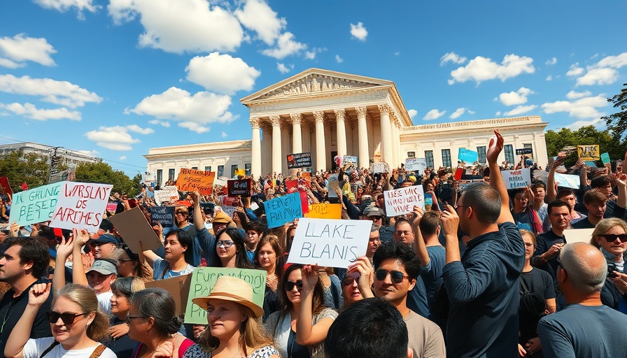 Protesters gathered outside Supreme Court, post-Dobbs decision.