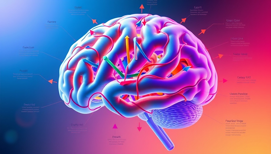 3D diagram illustrating criticality in brain function with colorful neural pathways.