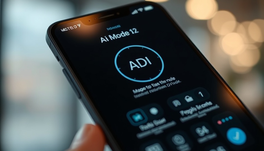 Smartphone displaying Google AI Mode setup highlighting positive impact of AI.