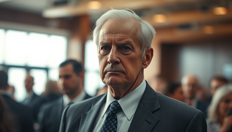 Photorealistic image of an elderly man in a suit, emphasizing Trump's transparency in politics.