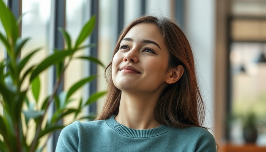 Relaxed woman enjoying fresh air indoors, improve indoor air quality.