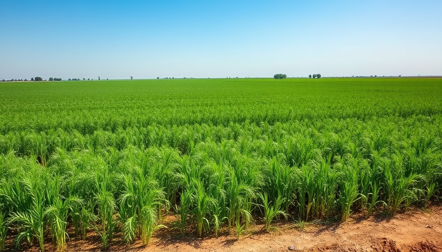 Expansive green field in Utah agriculture optimization projects.