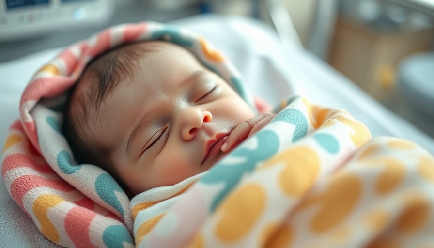 Newborn baby resting peacefully, highlighting improving neonatal care.