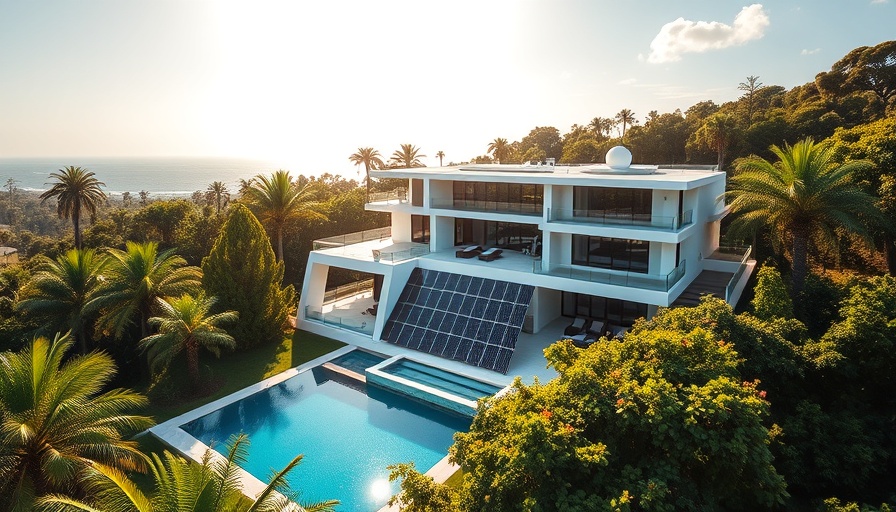 Modern luxury home with pool, Brad Pitt home exterior