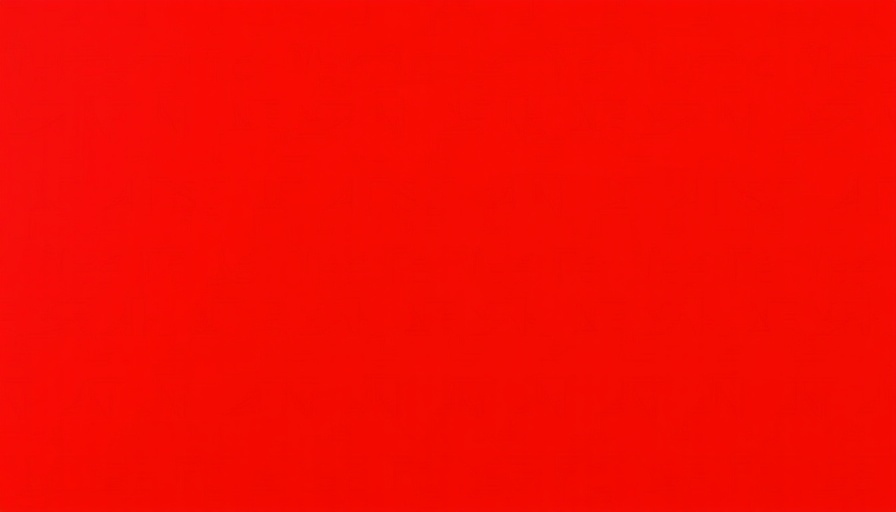 Solid red color background.