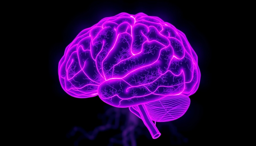 Glowing purple brain illustration highlighting neural pathways.