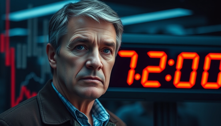 Middle-aged man with digital stopwatch showing 72-hour fast health benefits.