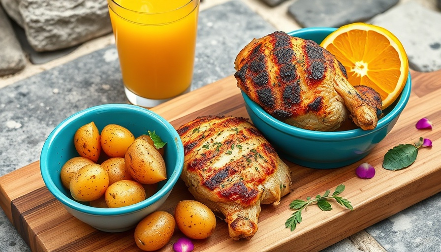 Harissa Smothered Chicken Recipe with potatoes and juice