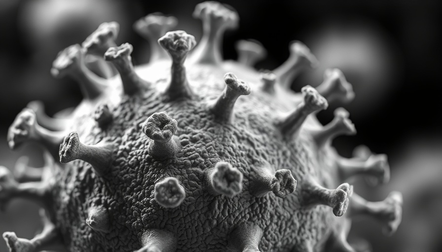 Microscopic view of a virus, related to vaccine-preventable diseases.