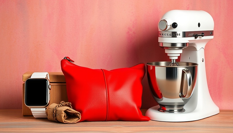 Thoughtful gifts for health and wellness: smartwatch, pouch, mixer