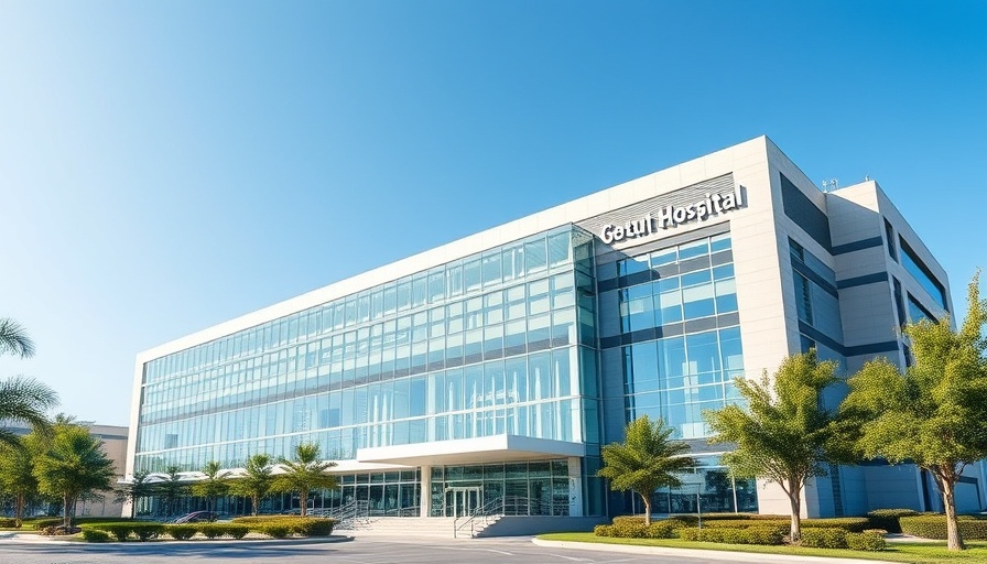 Modern hospital building in Austin healthcare news context