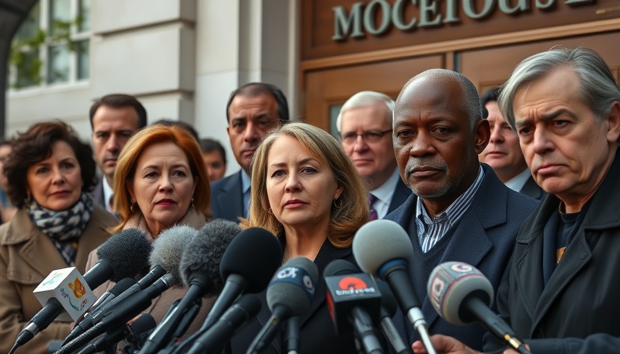 Kohberger Plea Deal Response: Press conference at courthouse entrance.