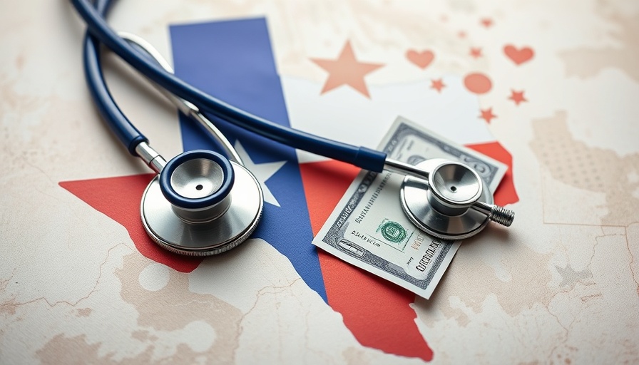 Conceptual image depicting Texas healthcare costs for undocumented immigrants.
