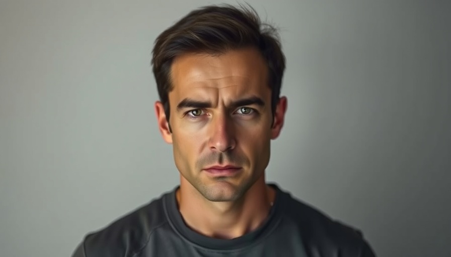 Serious expression portrait, animal cruelty context