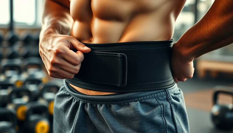 Close-up of best weightlifting belts 2025 with dynamic gym setting.