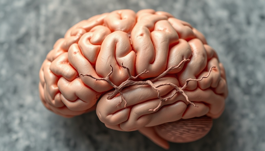 Polymer-based targeted drug delivery concept with brain and neuron model.
