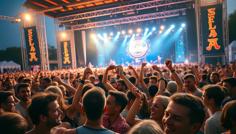 Hot Summer Nights music festival crowd enjoying the live performances.