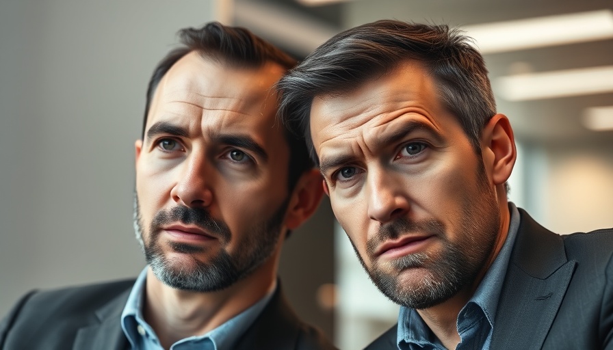 Two men discussing serious U.S. government news topics.