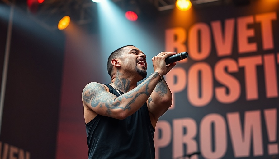 BBC punk rap duo high risk performance on stage.