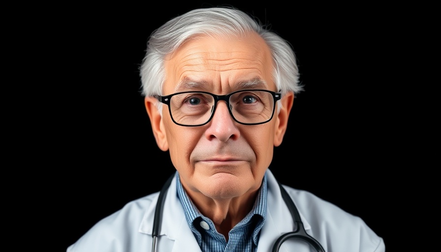 Elderly doctor offering healthy aging tips, wise expression.