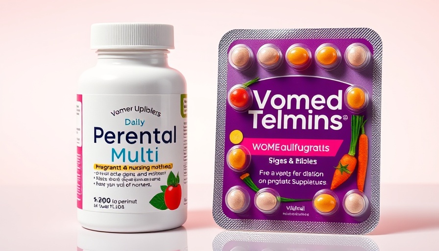 Women's vitamins packaging depicting recall risk due to iron poisoning.