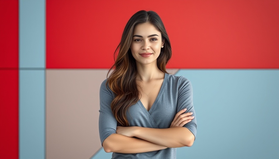 Confident San Antonio woman entrepreneur smiling in modern setting