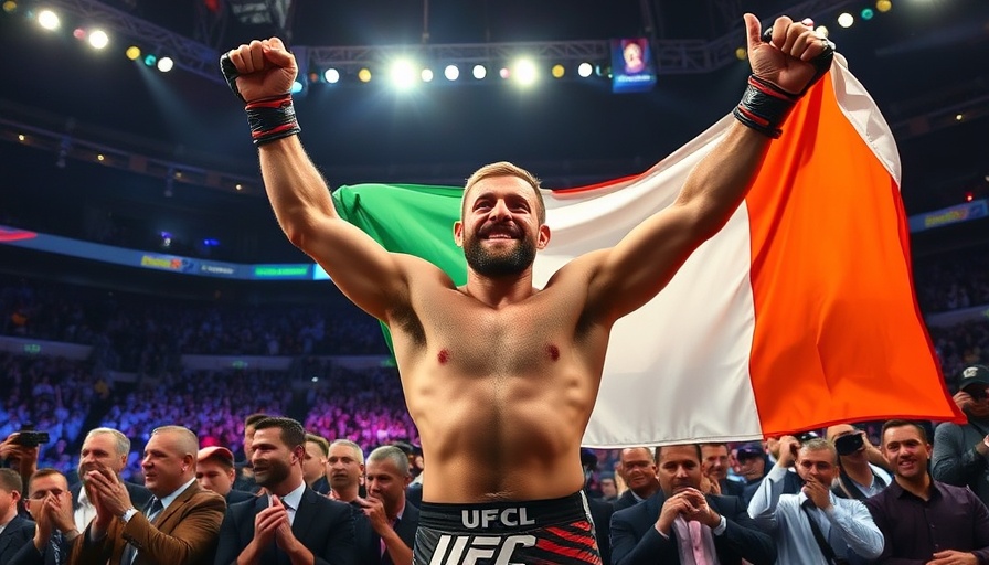 Top MMA moment at Madison Square Garden with Irish flag celebration.