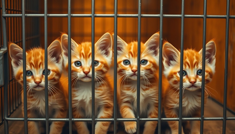 Austin Pets Alive kittens rescued from flood in crate at shelter.
