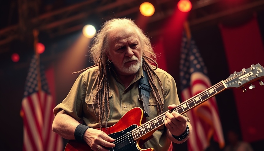 Elderly musician performing at Willie's Fourth of July Picnic highlights.