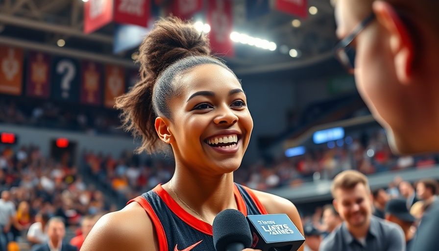 Chelsea Gray basketball highlight interview with bright smile