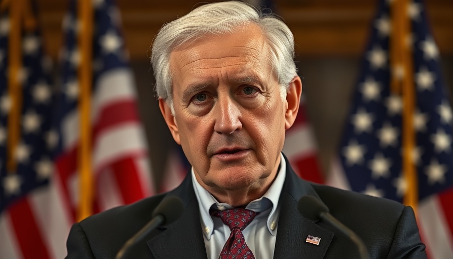 Distinguished man at press conference discussing inflation news in U.S.