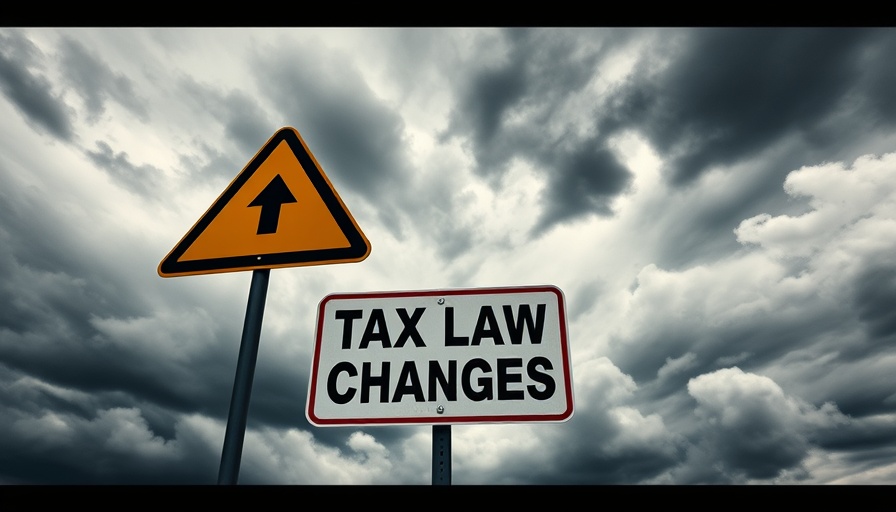 Tax law changes sign under stormy sky, Employee Retention Credit San Antonio.
